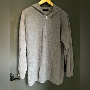 Nadaam Cashmere Half Zip Hoodie M